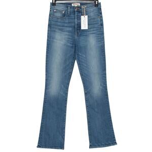 NWT Rivet & Thread Jeans Skinny Flare Y2K High Rise Retro Button Fly Blue 29